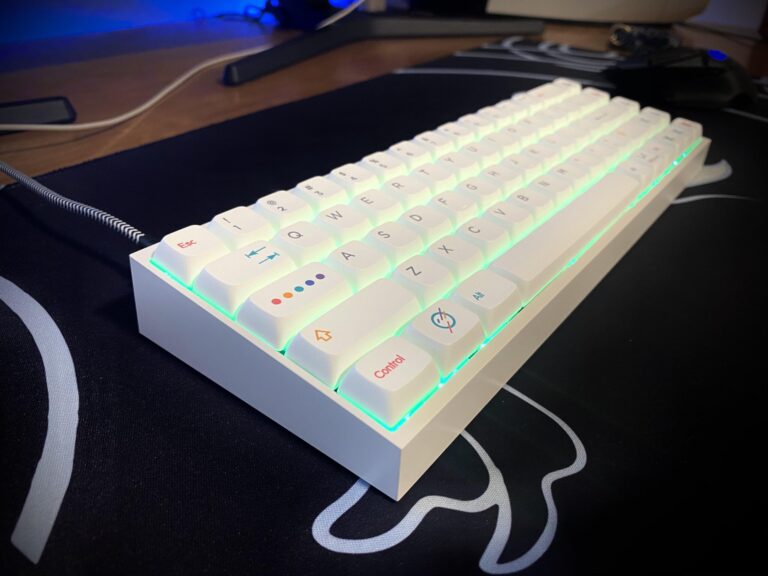 Tofu65 white mechanical keyboard